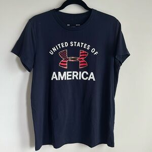 Under Armour USA United States of America Olympics Classic Navy TShirt Tee